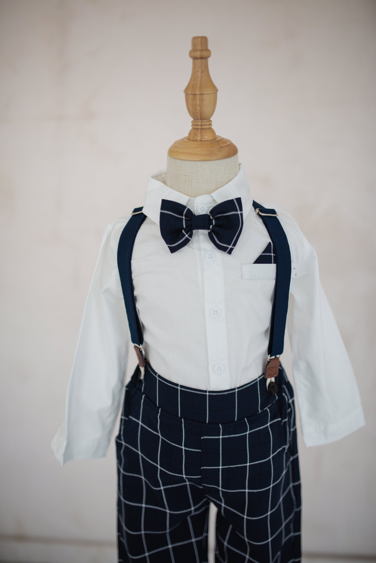 4-Pc Navy Stripe Suit