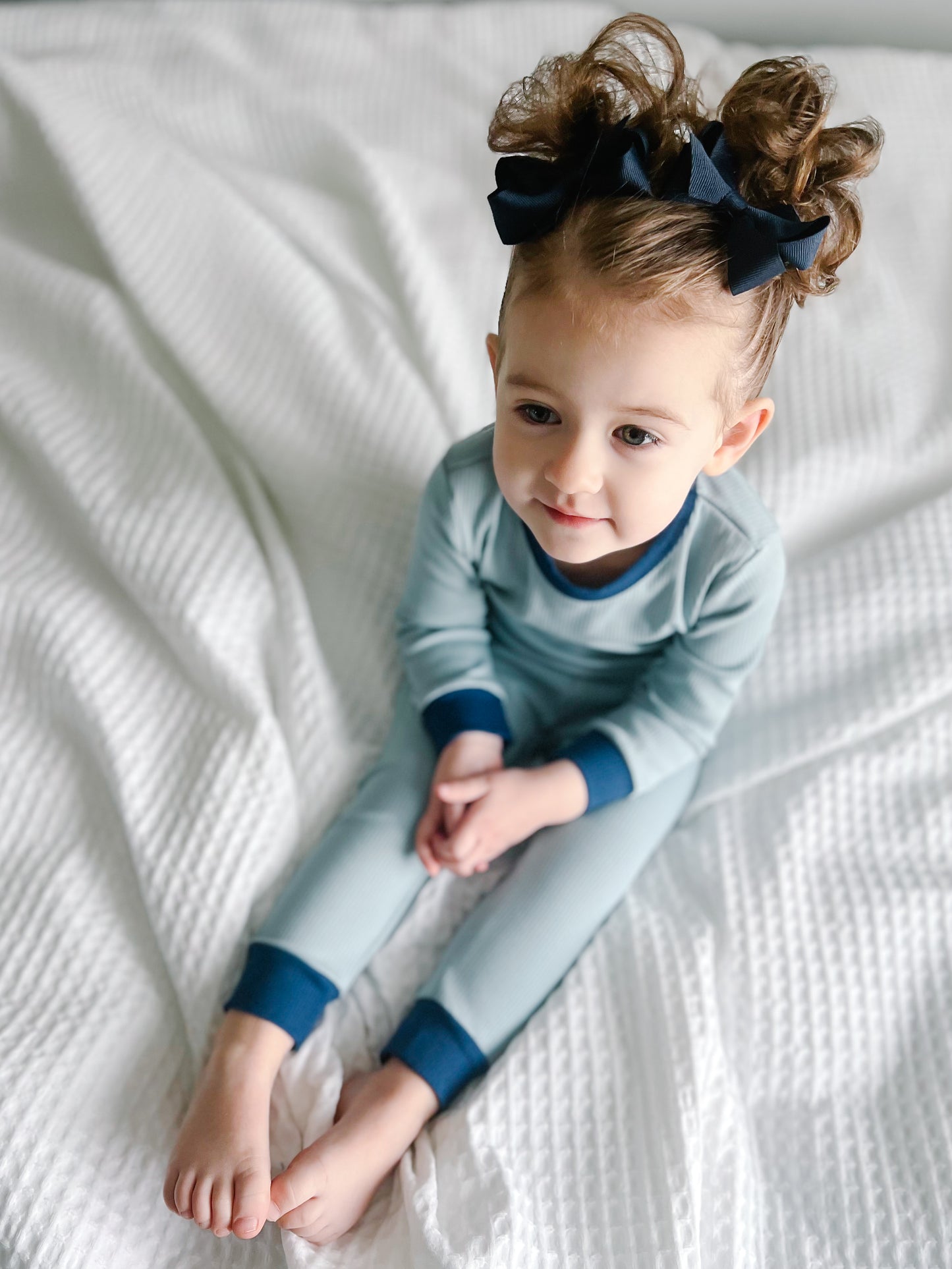 2-Pc Ribbed Bamboo Pajamas