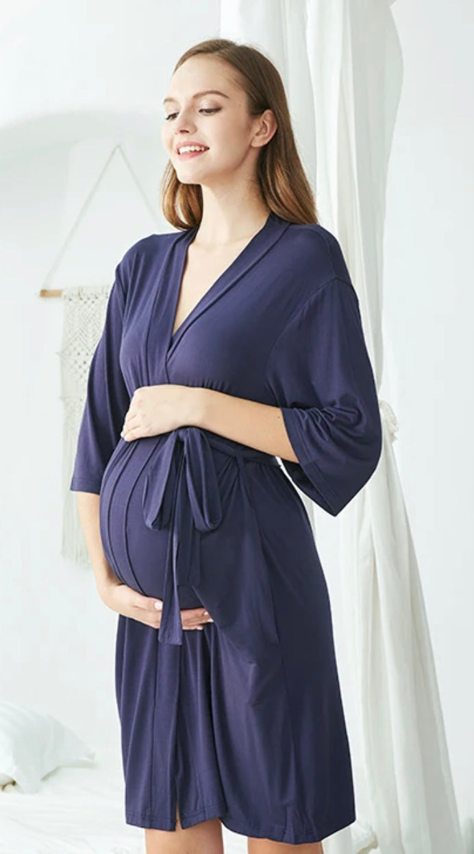 Mix & Match Bamboo Maternity Robe