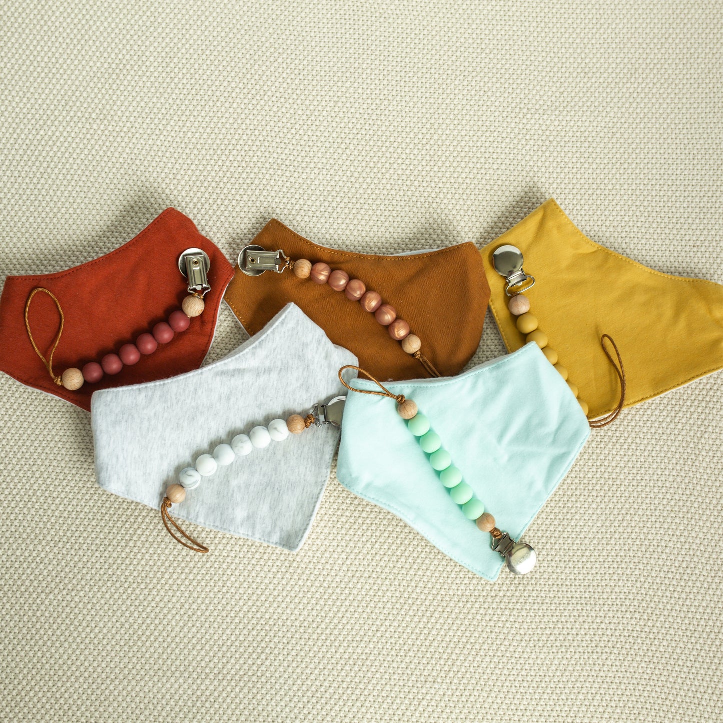 Handkerchief Bib + Binky Clip