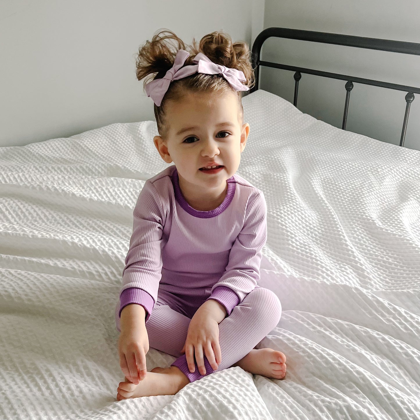 2-Pc Ribbed Bamboo Pajamas