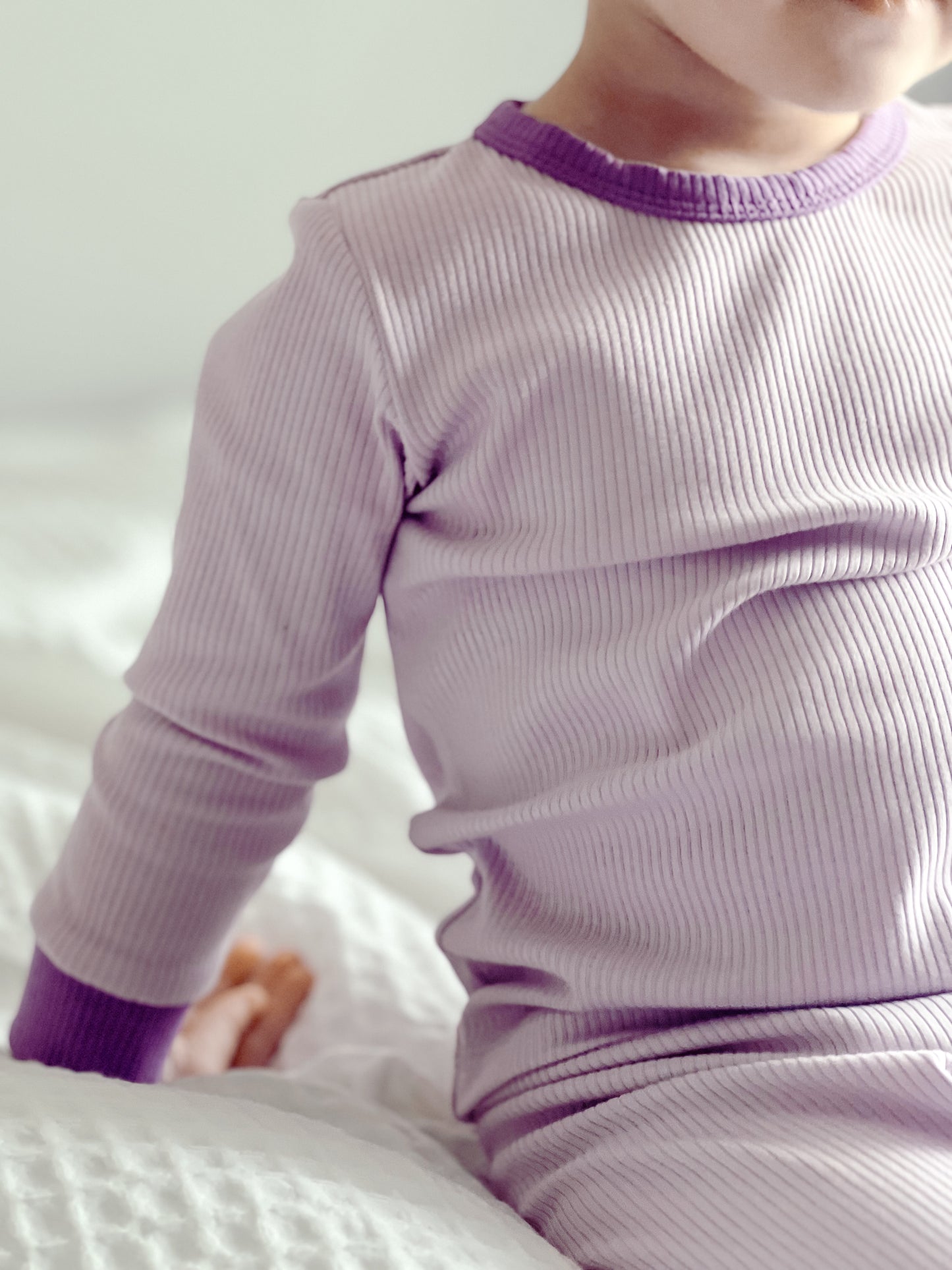 2-Pc Ribbed Bamboo Pajamas