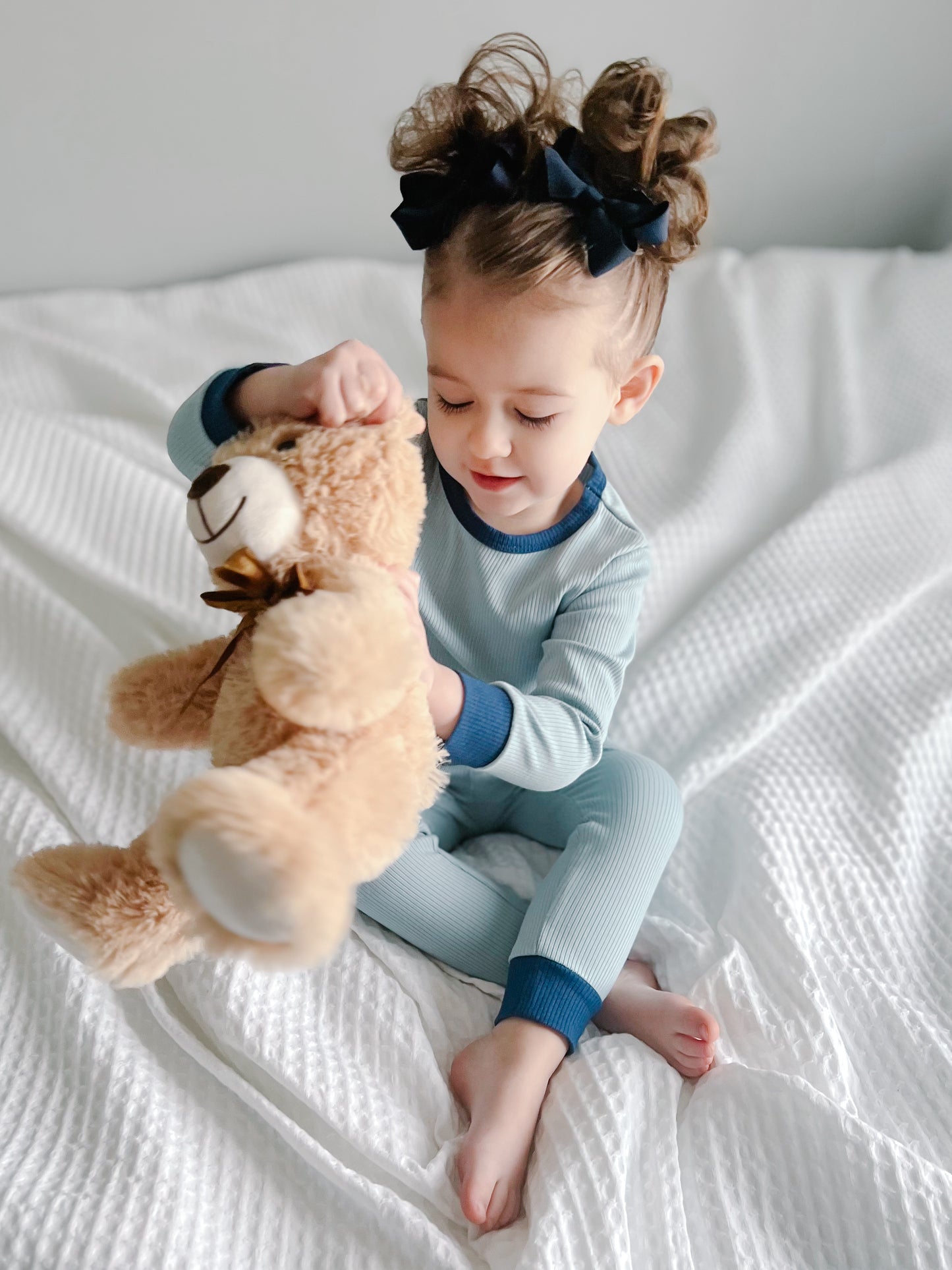 2-Pc Ribbed Bamboo Pajamas