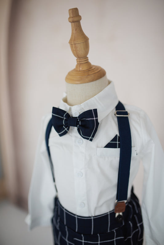 4-Pc Navy Stripe Suit