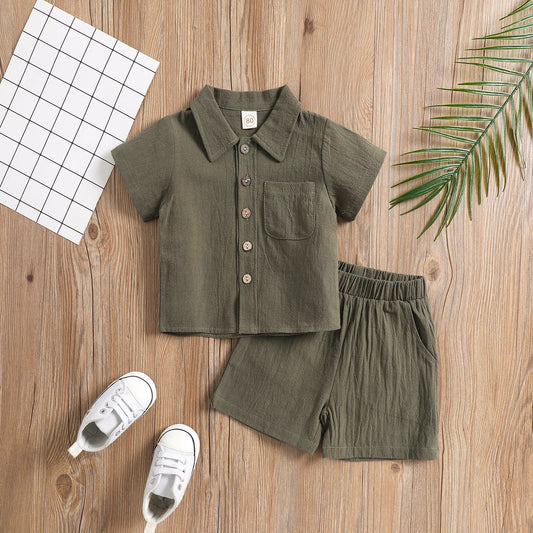 Linen Collared Set