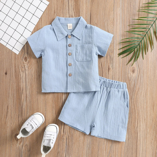 Linen Collared Set